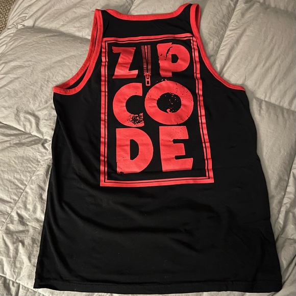 Zip Code 2015 The Rolling Stones 100% Cotton Tank Black Red Small North America - Picture 6 of 6